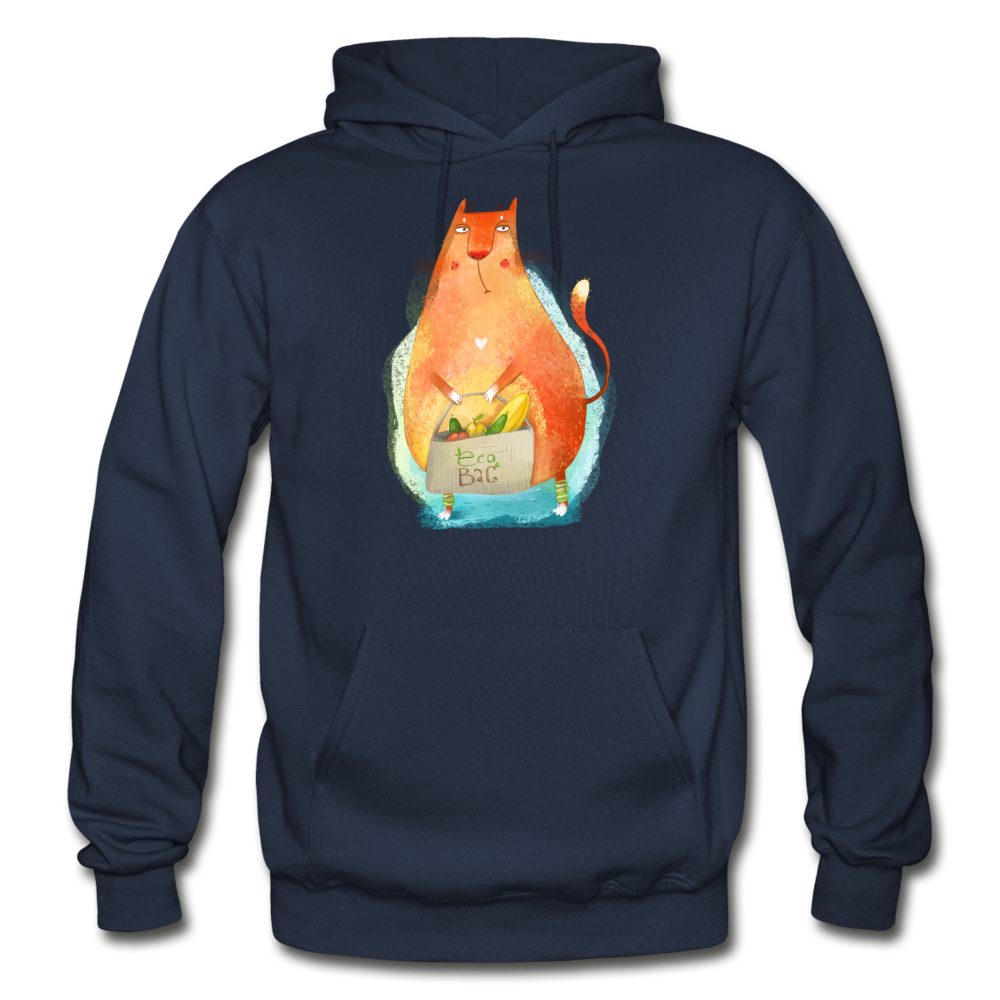 Eco Cat - Gildan Heavy Blend Adult Hoodie - navy