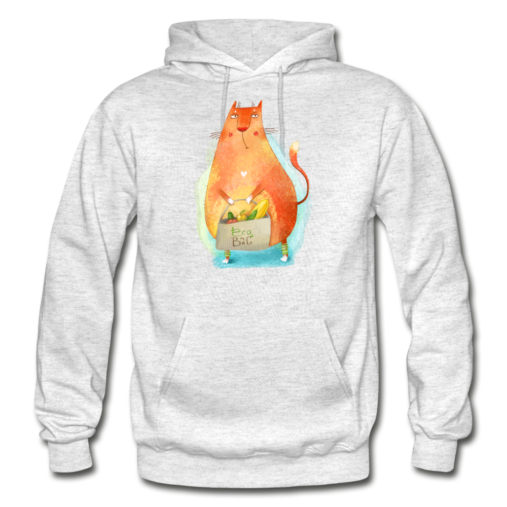 Eco Cat - Gildan Heavy Blend Adult Hoodie - light heather gray