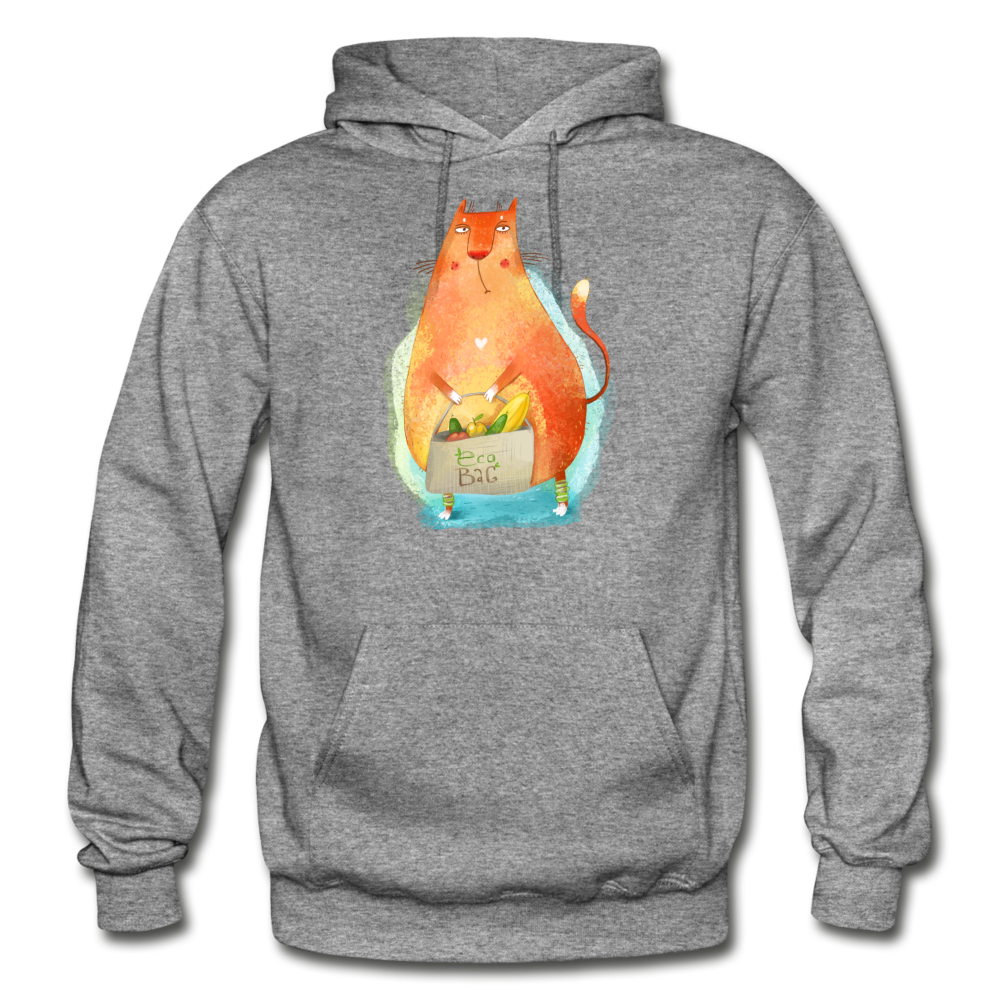 Eco Cat - Gildan Heavy Blend Adult Hoodie - graphite heather