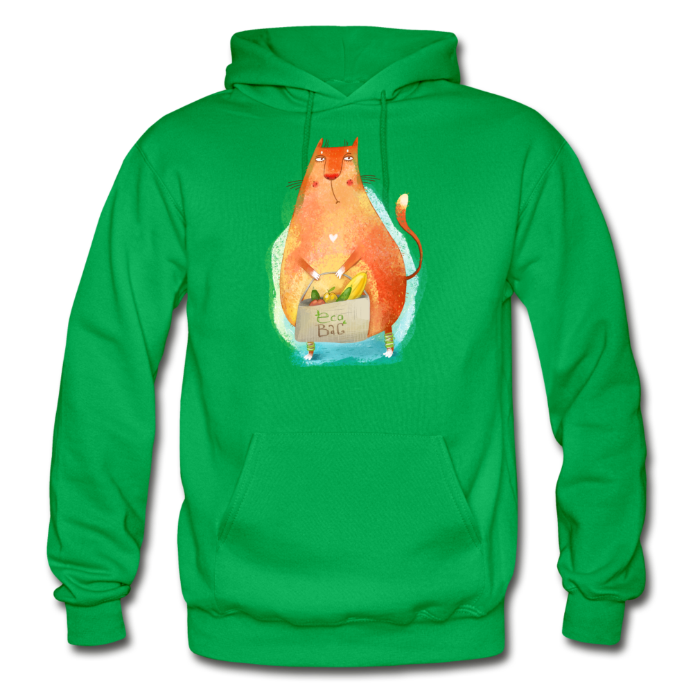 Eco Cat - Gildan Heavy Blend Adult Hoodie - kelly green