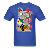 Fortune Half Skeleton Cat - Unisex Classic T-Shirt - royal blue