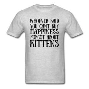Can't Buy Happiness - Kittens - Black - Unisex Classic T-Shirt - heather gray