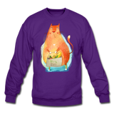 Eco Cat - Crewneck Sweatshirt - purple