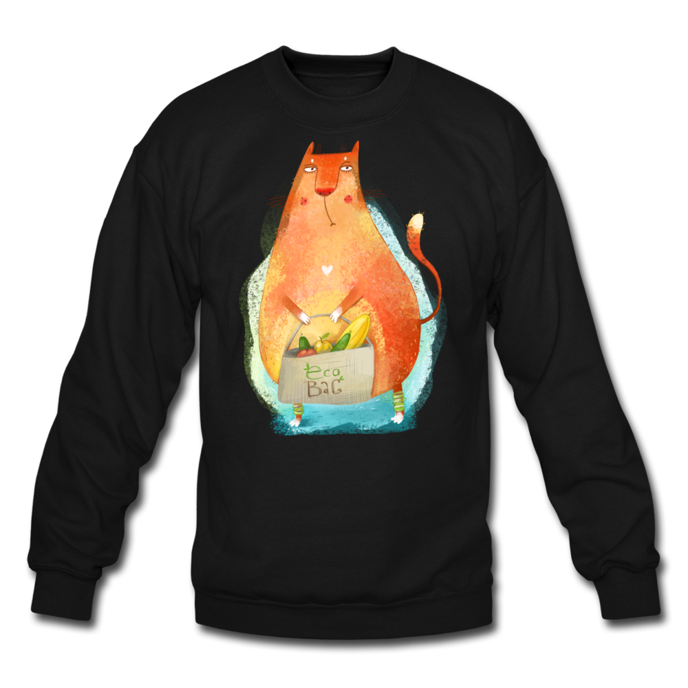 Eco Cat - Crewneck Sweatshirt - black