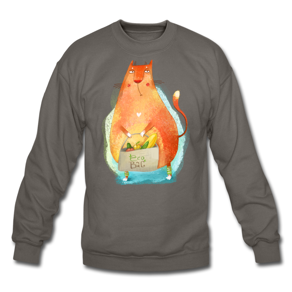 Eco Cat - Crewneck Sweatshirt - asphalt gray