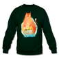 Eco Cat - Crewneck Sweatshirt - forest green