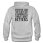 Can't Buy Happiness - Kittens - Black - Gildan Heavy Blend Adult Hoodie - heather gray