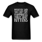 Can't Buy Happiness - Kittens - White - Unisex Classic T-Shirt - black