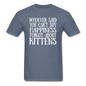 Can't Buy Happiness - Kittens - White - Unisex Classic T-Shirt - denim