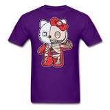 Hello Kitty - Half Skeleton - Unisex Classic T-Shirt - purple