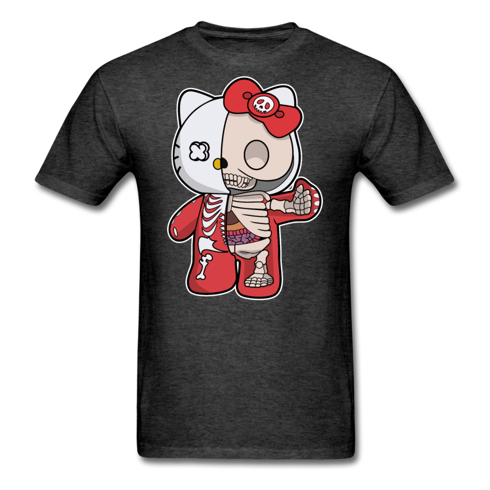 Hello Kitty - Half Skeleton - Unisex Classic T-Shirt - heather black