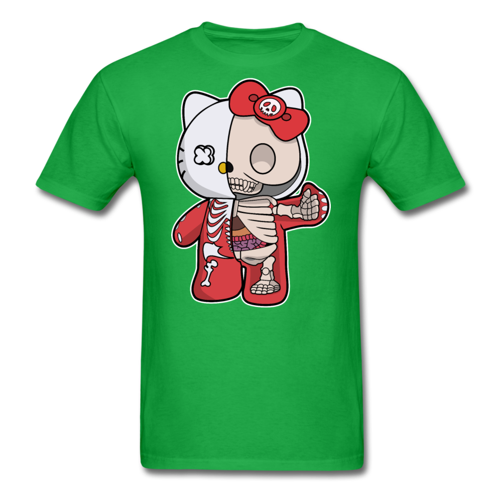 Hello Kitty - Half Skeleton - Unisex Classic T-Shirt - bright green