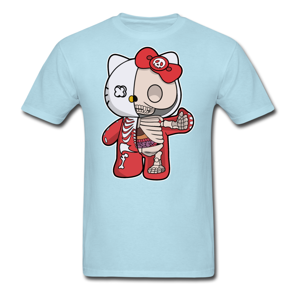 Hello Kitty - Half Skeleton - Unisex Classic T-Shirt - powder blue