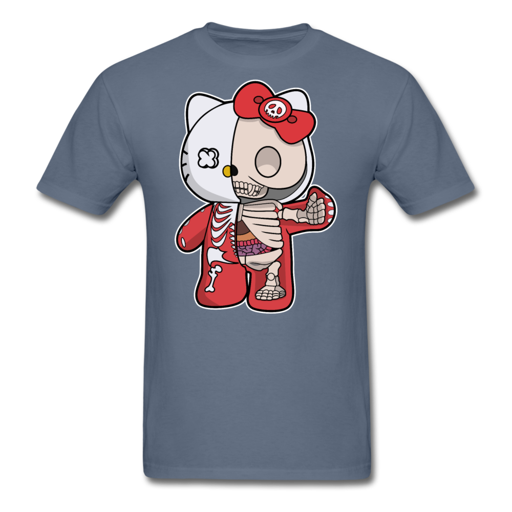 Hello Kitty - Half Skeleton - Unisex Classic T-Shirt - denim