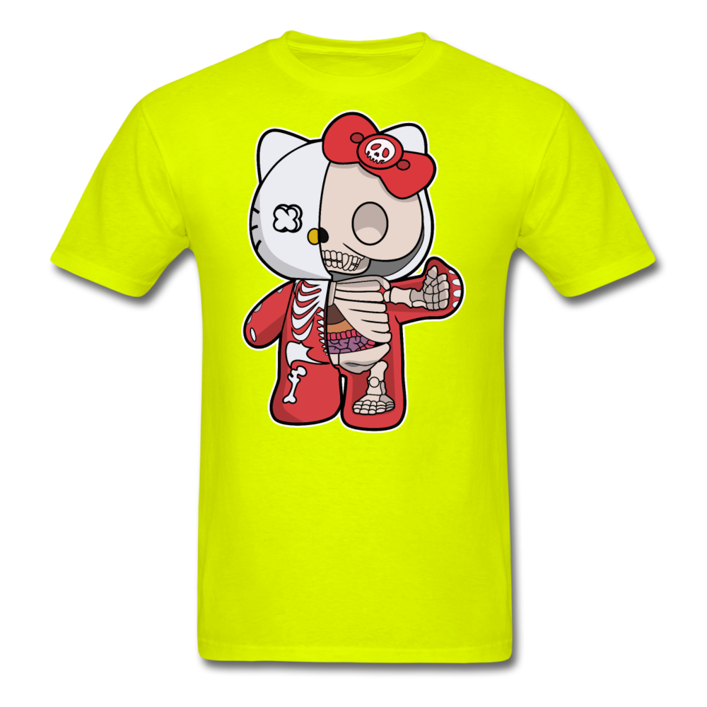 Hello Kitty - Half Skeleton - Unisex Classic T-Shirt - safety green