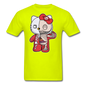 Hello Kitty - Half Skeleton - Unisex Classic T-Shirt - safety green