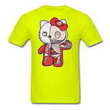 Hello Kitty - Half Skeleton - Unisex Classic T-Shirt - safety green