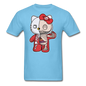 Hello Kitty - Half Skeleton - Unisex Classic T-Shirt - aquatic blue