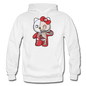 Hello Kitty - Half Skeleton - Gildan Heavy Blend Adult Hoodie - white