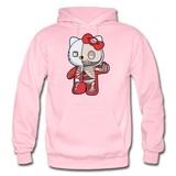 Hello Kitty - Half Skeleton - Gildan Heavy Blend Adult Hoodie - light pink