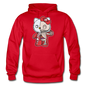 Hello Kitty - Half Skeleton - Gildan Heavy Blend Adult Hoodie - red