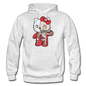 Hello Kitty - Half Skeleton - Gildan Heavy Blend Adult Hoodie - light heather gray