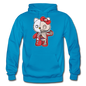 Hello Kitty - Half Skeleton - Gildan Heavy Blend Adult Hoodie - turquoise