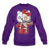 Hello Kitty - Half Skeleton - Crewneck Sweatshirt - purple
