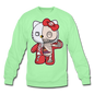 Hello Kitty - Half Skeleton - Crewneck Sweatshirt - lime