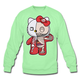 Hello Kitty - Half Skeleton - Crewneck Sweatshirt - lime