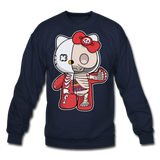 Hello Kitty - Half Skeleton - Crewneck Sweatshirt - navy