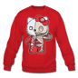 Hello Kitty - Half Skeleton - Crewneck Sweatshirt - red