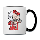 Hello Kitty - Half Skeleton - Contrast Coffee Mug - white/black