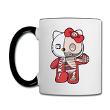 Hello Kitty - Half Skeleton - Contrast Coffee Mug - white/black
