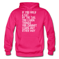 Hold A Cat By The Tail - White - Gildan Heavy Blend Adult Hoodie - fuchsia