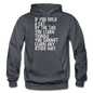 Hold A Cat By The Tail - White - Gildan Heavy Blend Adult Hoodie - charcoal gray