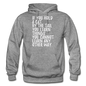 Hold A Cat By The Tail - White - Gildan Heavy Blend Adult Hoodie - graphite heather