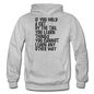 Hold A Cat By The Tail - Black - Gildan Heavy Blend Adult Hoodie - heather gray