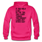 Hold A Cat By The Tail - Black - Gildan Heavy Blend Adult Hoodie - fuchsia