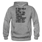 Hold A Cat By The Tail - Black - Gildan Heavy Blend Adult Hoodie - graphite heather