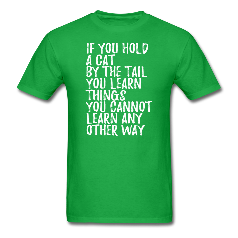 Hold A Cat By The Tail - White - Unisex Classic T-Shirt - bright green