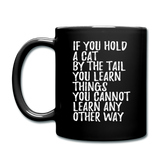 Hold A Cat By The Tail - White - Full Color Mug - black