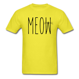 Meow - Unisex Classic T-Shirt - yellow