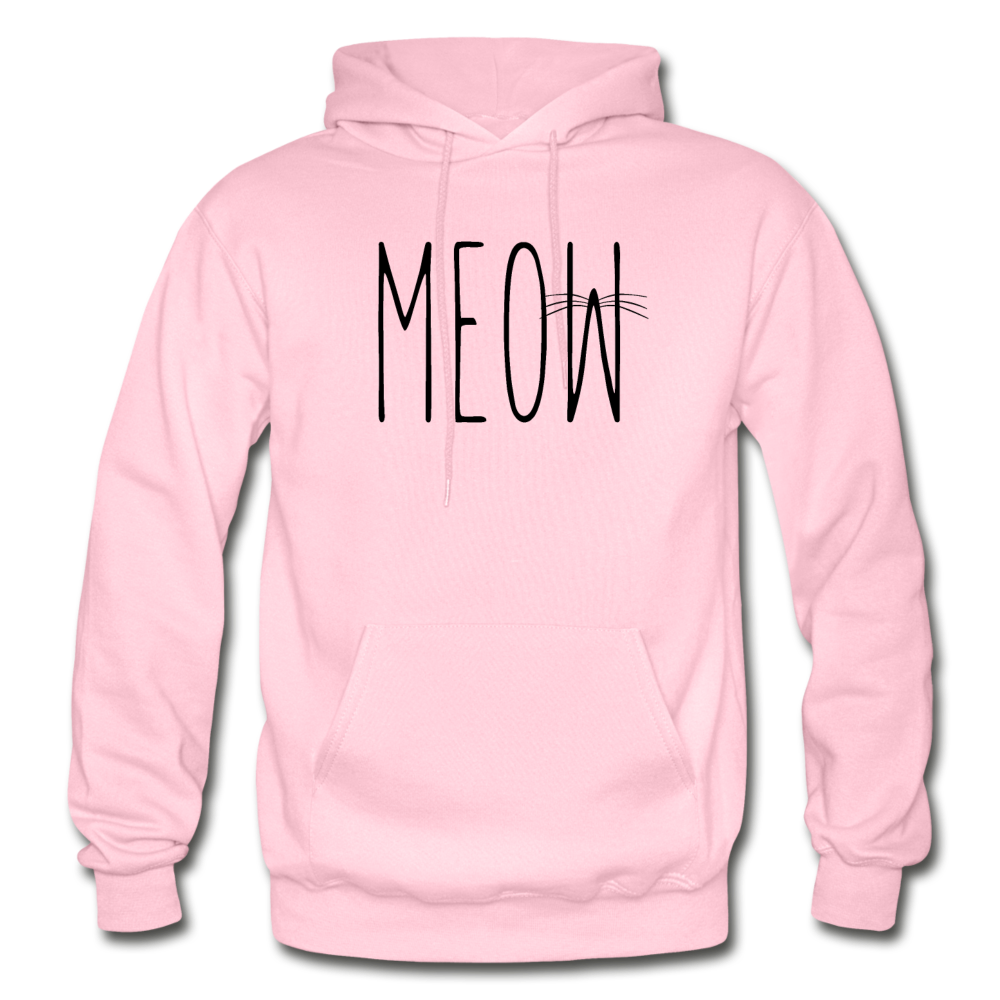 Meow - Gildan Heavy Blend Adult Hoodie - light pink