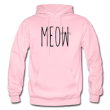 Meow - Gildan Heavy Blend Adult Hoodie - light pink