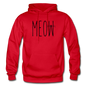 Meow - Gildan Heavy Blend Adult Hoodie - red