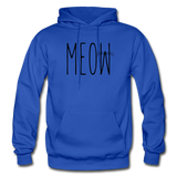 Meow - Gildan Heavy Blend Adult Hoodie - royal blue
