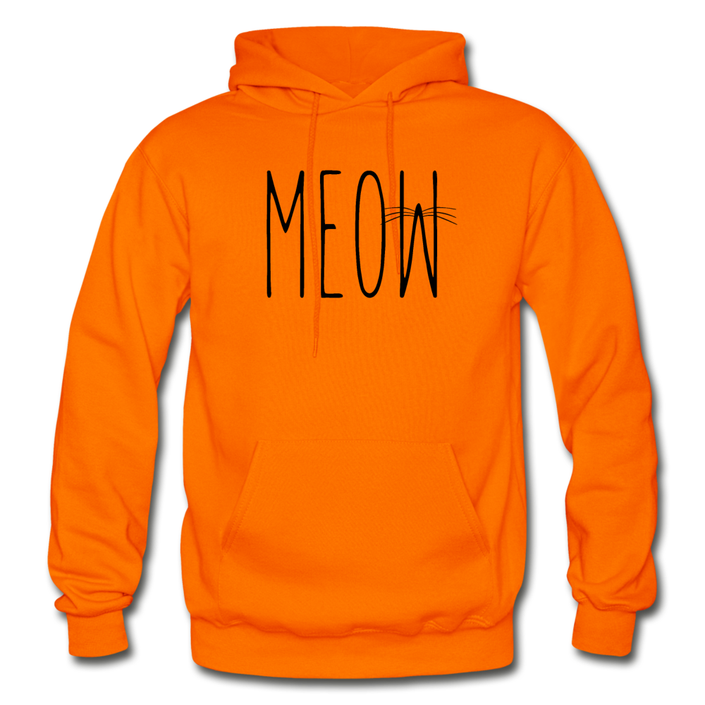 Meow - Gildan Heavy Blend Adult Hoodie - orange