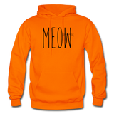 Meow - Gildan Heavy Blend Adult Hoodie - orange