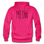 Meow - Gildan Heavy Blend Adult Hoodie - fuchsia